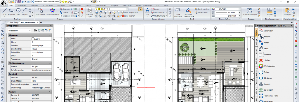 New CMS IntelliCAD® 13.1 CAD Software updated with Improved German language interface